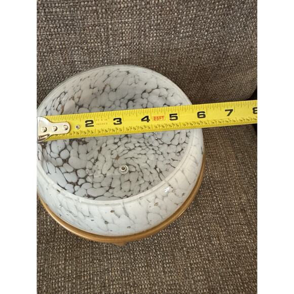 Jewelry Trinket Potpourri Box Bowl Container/Vase with Copper Metal Stand - Picture 9 of 10